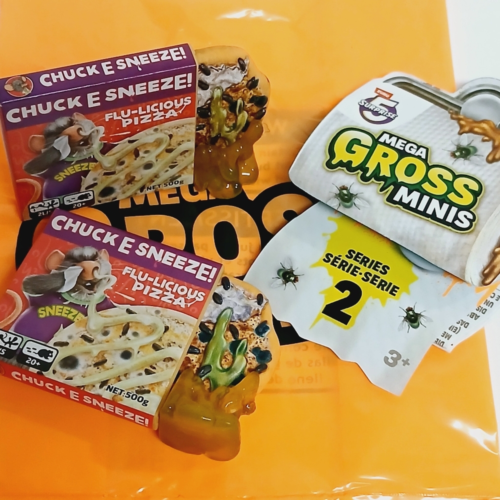 Zuru Mega Gross Minis Series 2 Chuck E Sneeze Pizzas (2)